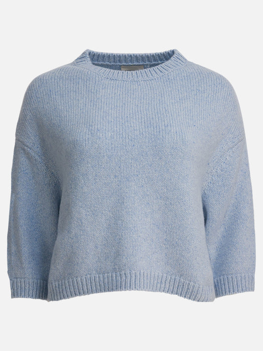Crewneck sweaters Solid colour  Light blue - Khaite Women | PLP | VIETTI Online Store 
