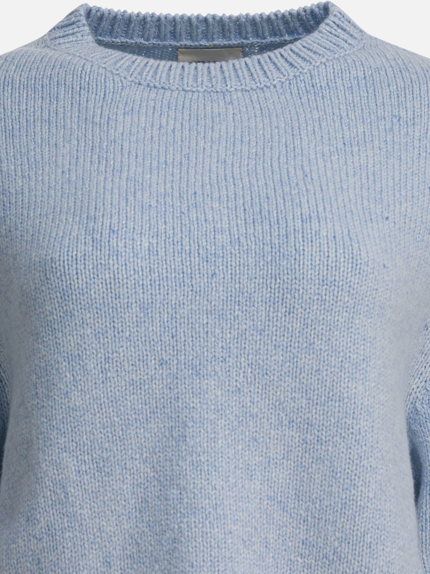 Crewneck sweaters Solid colour  Light blue - Khaite Women | PDP | VIETTI Online Store | thumbnail_3
