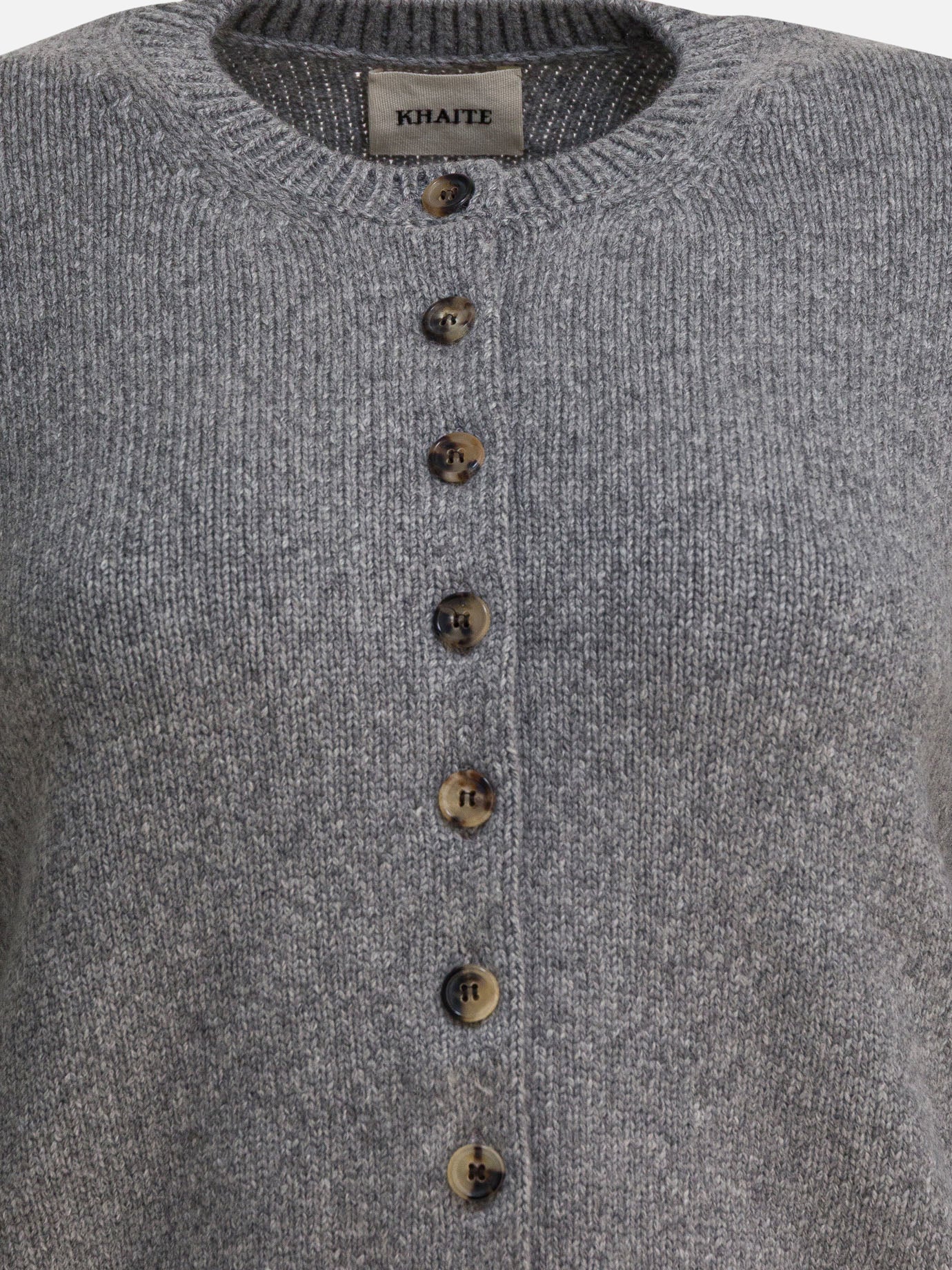Cardigan Solid colour  Grigio - Khaite Donna | PDP | VIETTI Online Store | Zoom-Modal_3
