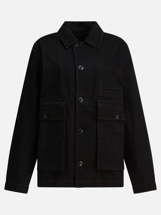 Giacche overshirt Solid colour  Nero - Lemaire Donna | PDP | VIETTI Online Store 
