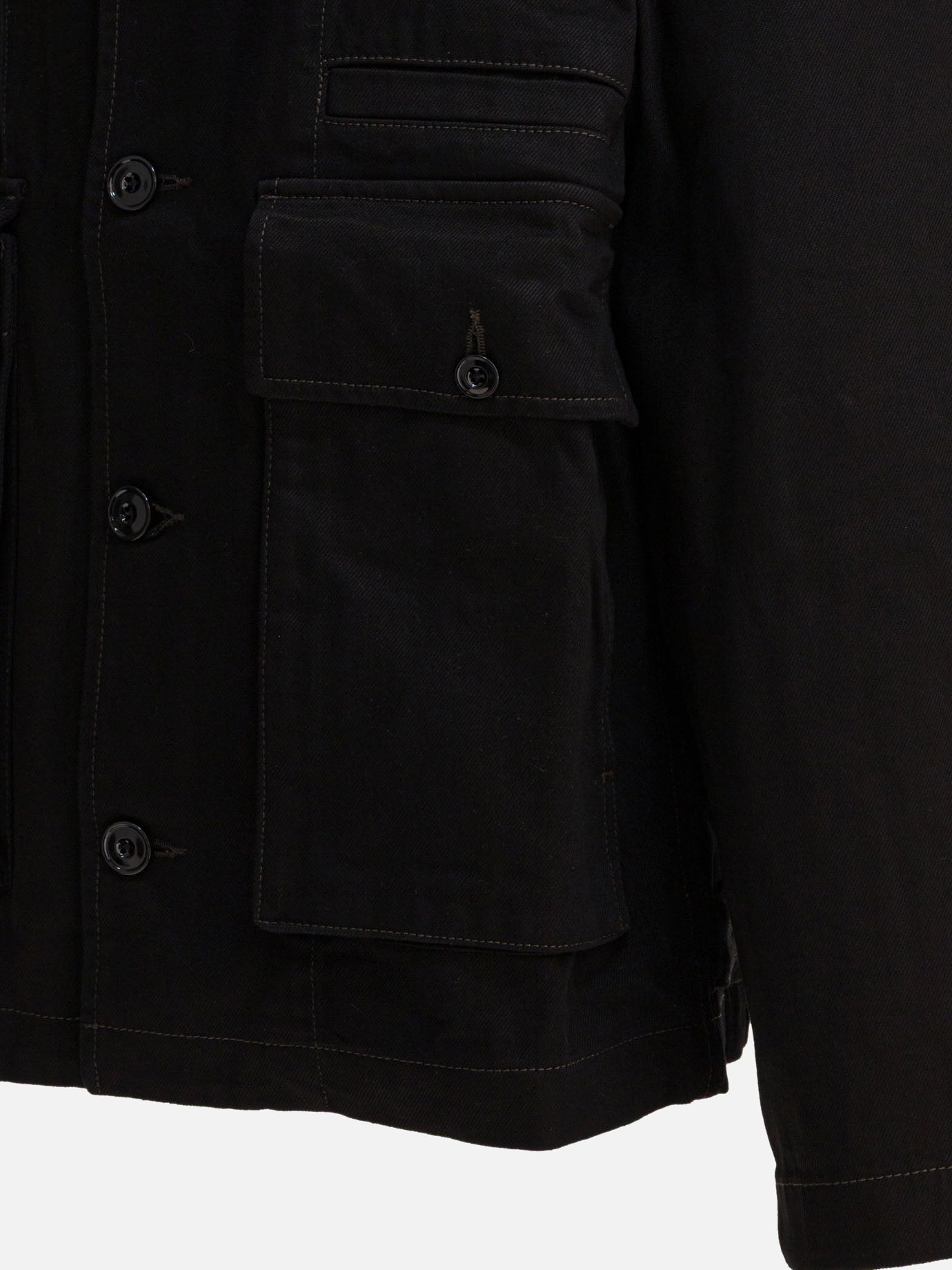 Giacche overshirt Solid colour  Nero - Lemaire Donna | PDP | VIETTI Online Store | thumbnail_4