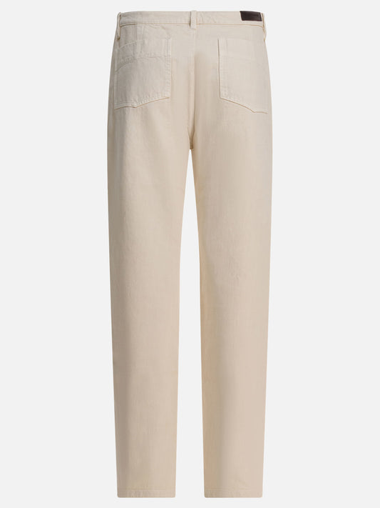 Jeans a gamba dritta Solid colour  Beige - Lemaire Donna | PDP | VIETTI Online Store | 2
