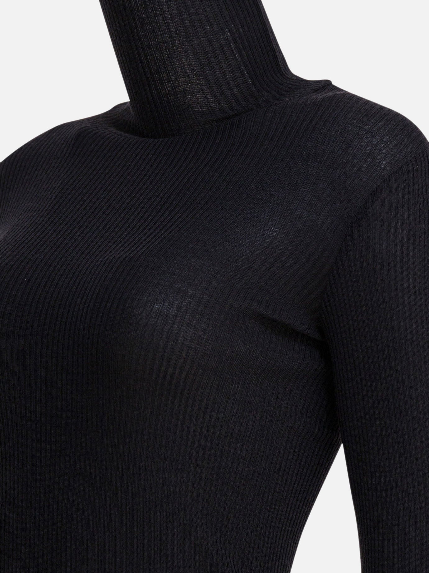 Turtleneck sweaters Solid colour  Black - Lemaire Women | PDP | VIETTI Online Store | thumbnail_4