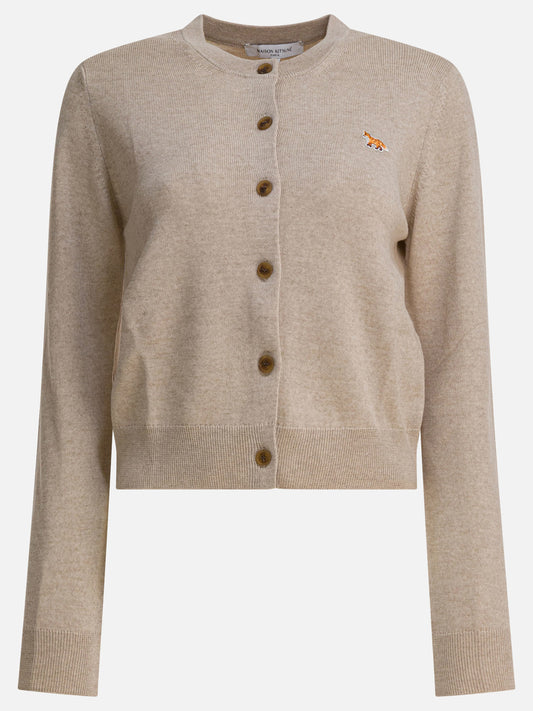 Cardigans Logo  Beige - Maison Kitsuné Women | PDP | VIETTI Online Store 
