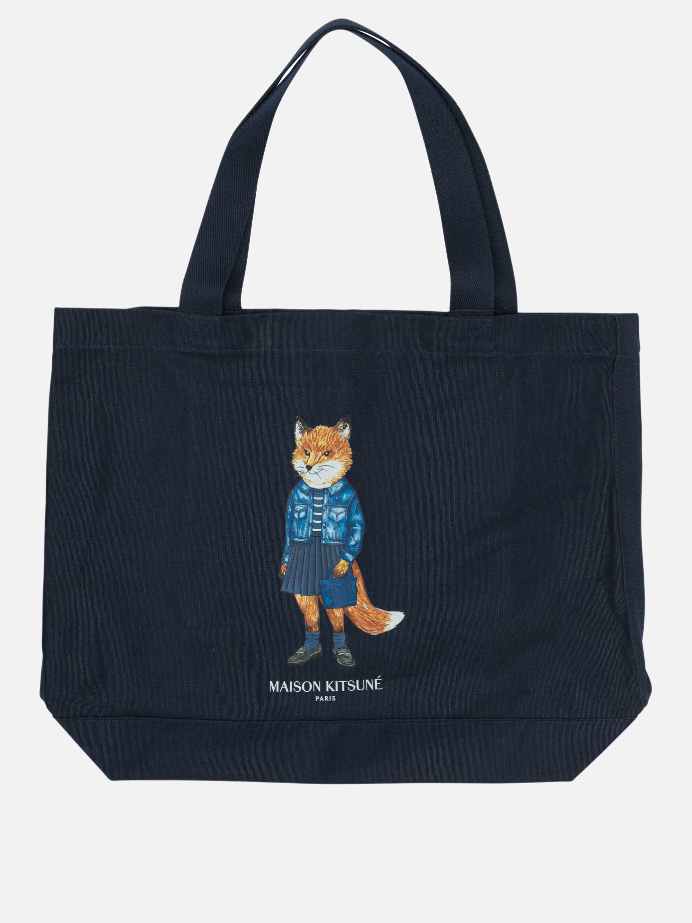 Large bags Logo  Blue - Maison Kitsuné Men | PDP | VIETTI Online Store | Zoom-Modal
