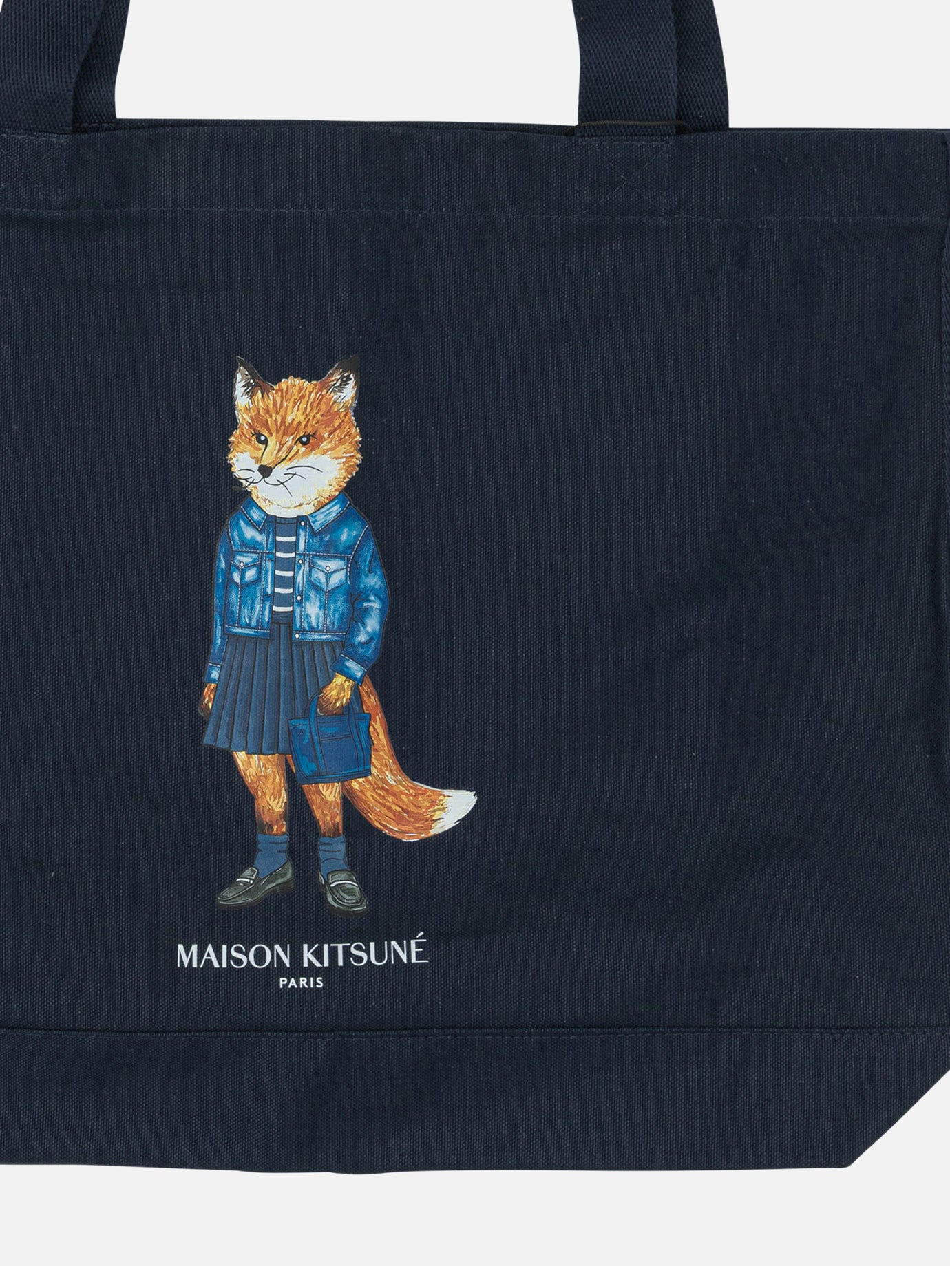Large bags Logo  Blue - Maison Kitsuné Men | PDP | VIETTI Online Store | Zoom-Modal_3
