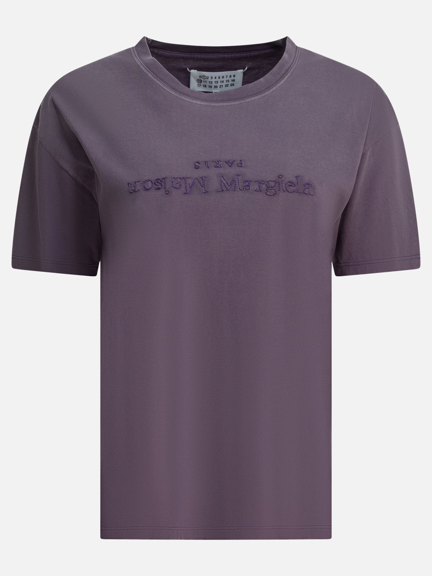 T-shirt girocollo Logo  Viola - Maison Margiela Donna | PDP | VIETTI Online Store | Zoom-Modal
