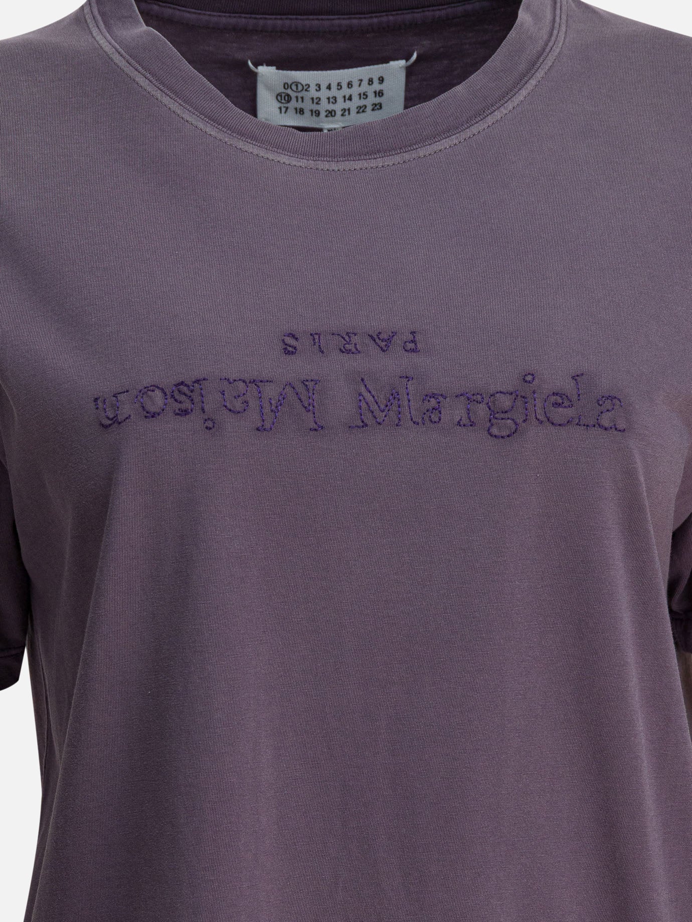 T-shirt girocollo Logo  Viola - Maison Margiela Donna | PDP | VIETTI Online Store | Zoom-Modal_3

