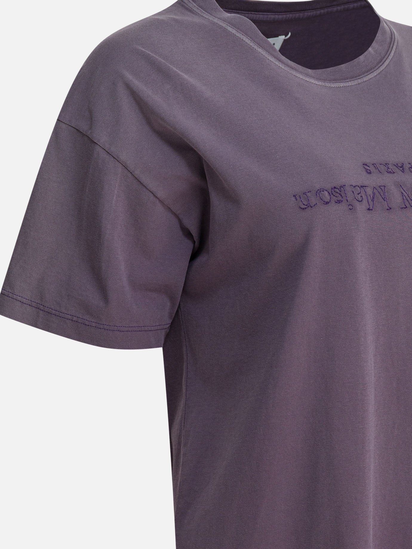 T-shirt girocollo Logo  Viola - Maison Margiela Donna | PDP | VIETTI Online Store | Zoom-Modal_4
