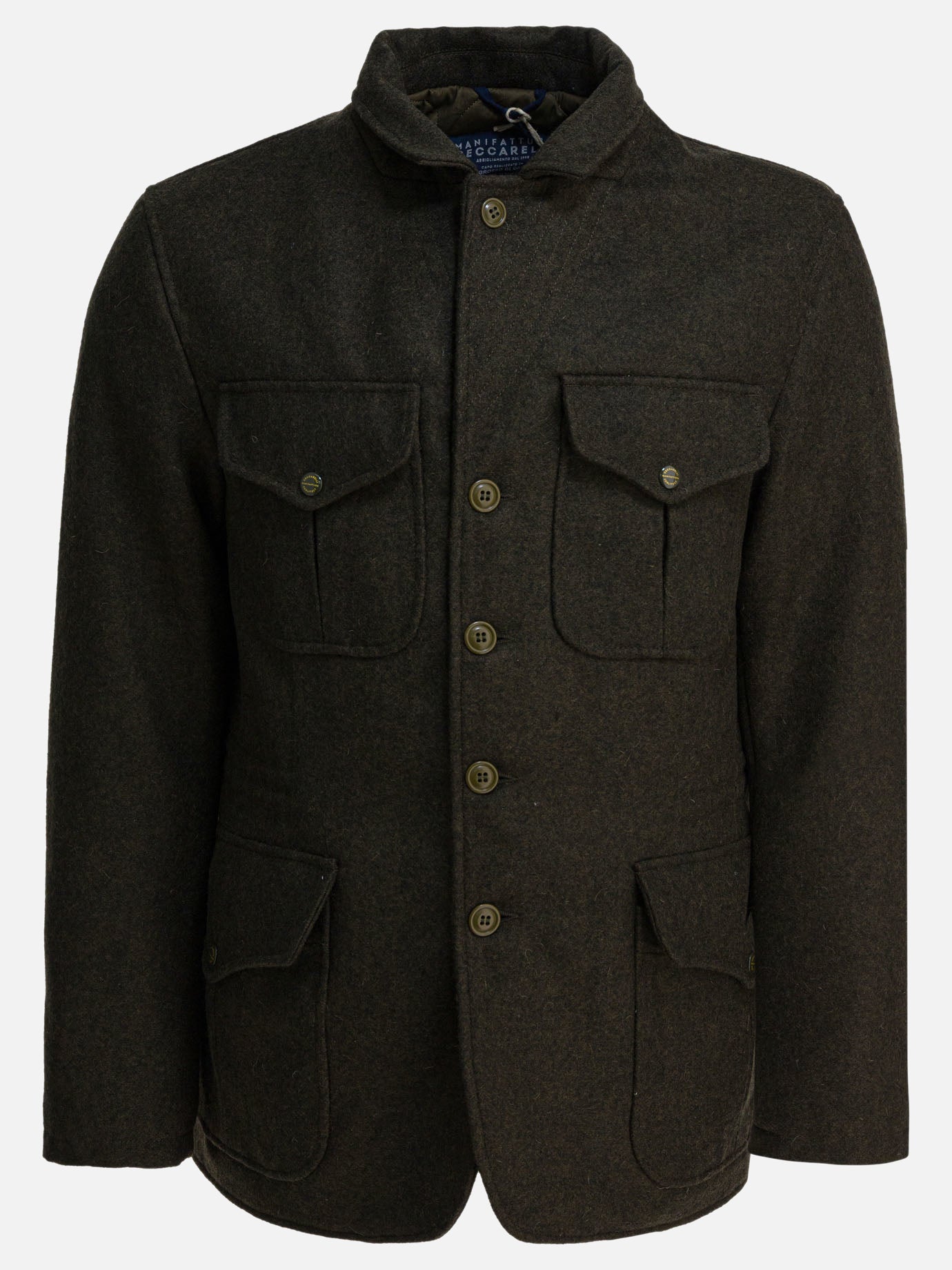 Short coats Solid colour  Green - Manifattura Ceccarelli Men | PDP | VIETTI Online Store | thumbnail