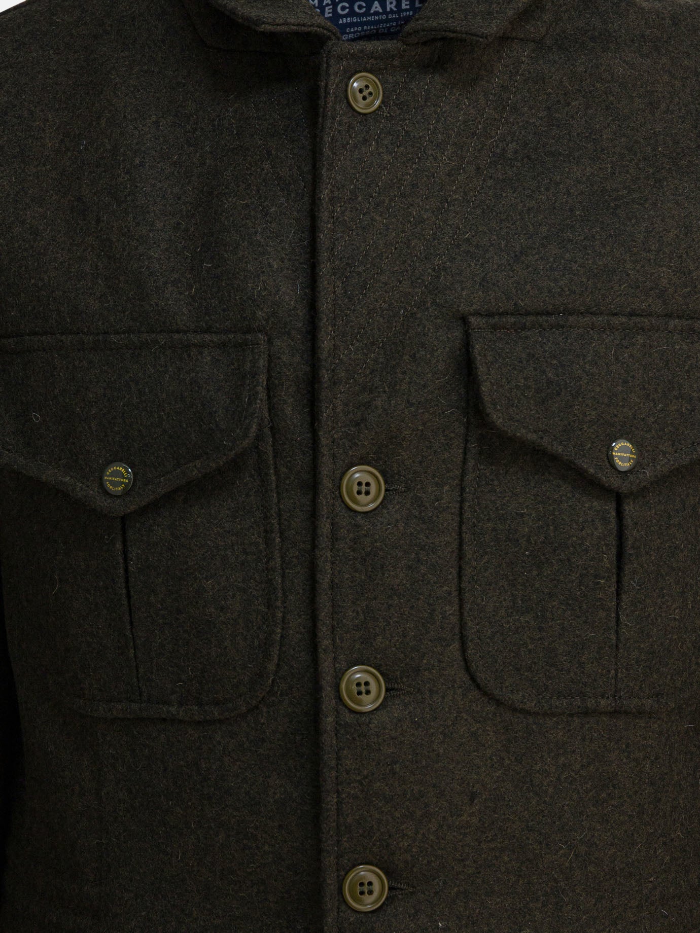 Short coats Solid colour  Green - Manifattura Ceccarelli Men | PDP | VIETTI Online Store | Zoom-Modal_3
