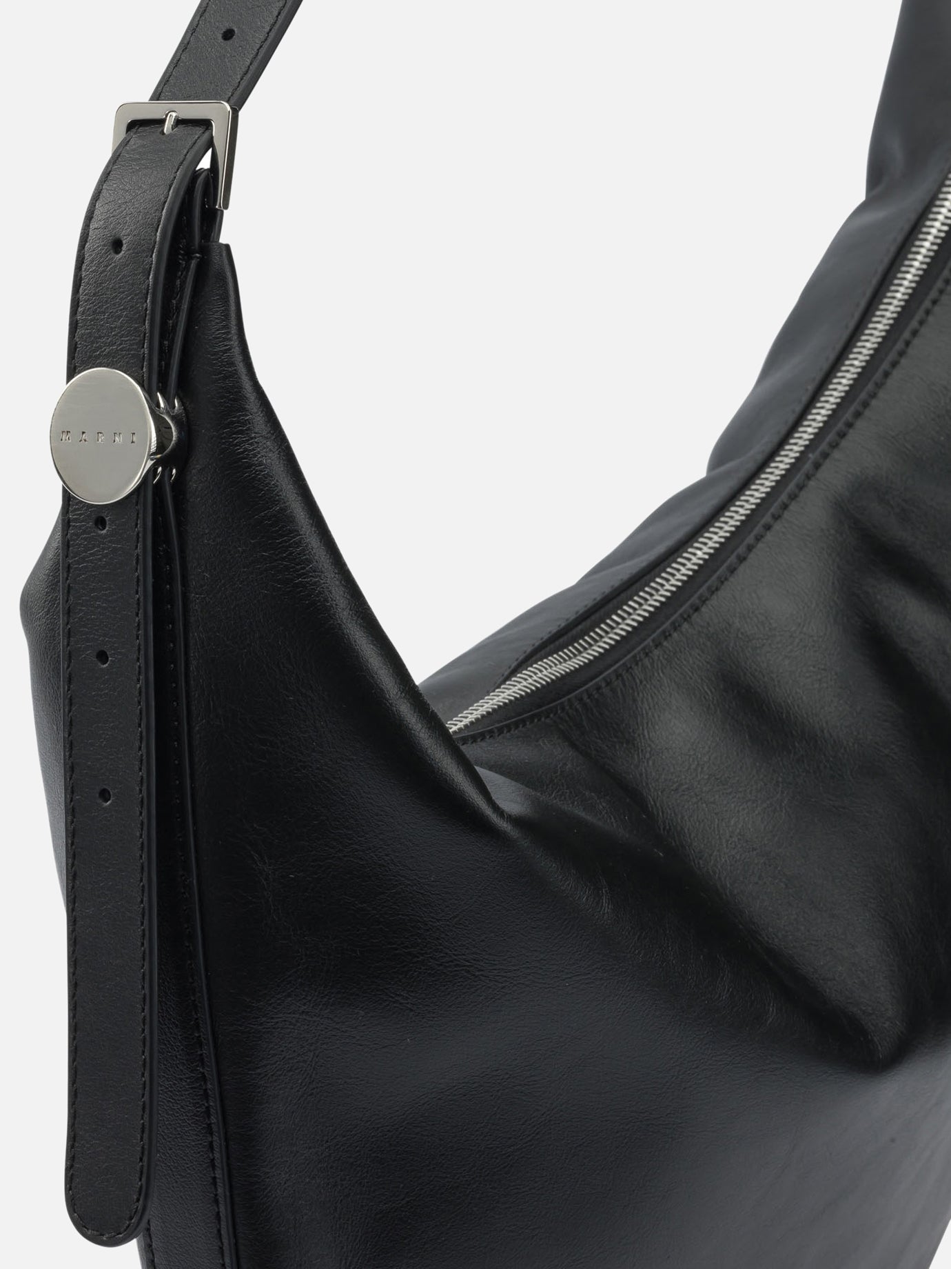 Large bags 100% cow leather - 100% cotton  Black - Marni Women | PDP | VIETTI Online Store | thumbnail_4