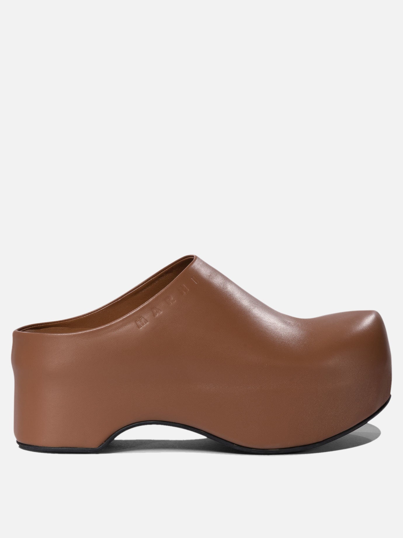 Slipper 100% leather - 100% rubber  Marrone - Marni Donna | PDP | VIETTI Online Store | thumbnail