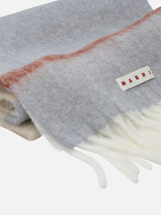 Sciarpe con frange 28% mohair 28% alpaca 24% virgin wool 20% polyamide  Grigio - Marni Donna | PLP | VIETTI Online Store | 2
