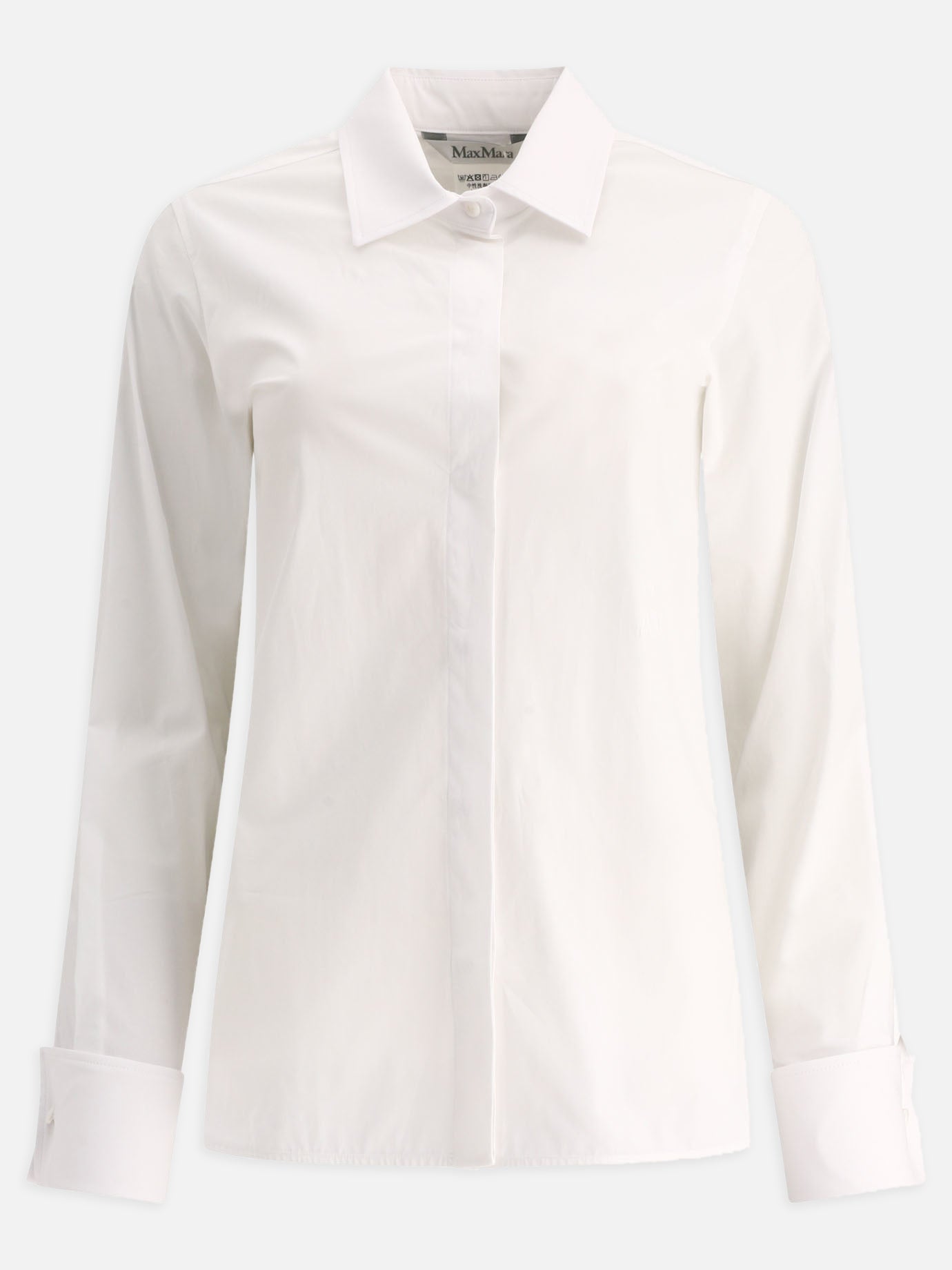 Max Mara Camicia in cotone 17845228_38 White thumbnail_1