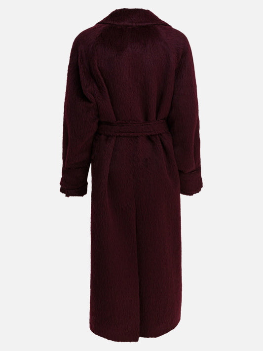 Long coats Solid colour  Bordeaux - Max Mara Women | PDP | VIETTI Online Store | 2
