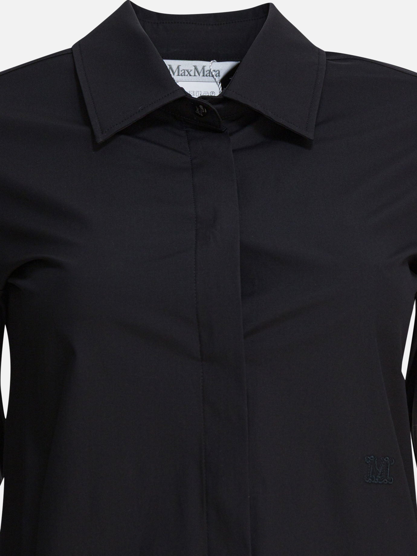 Max Mara Camicia in cotone 16035085_38 Black thumbnail_3