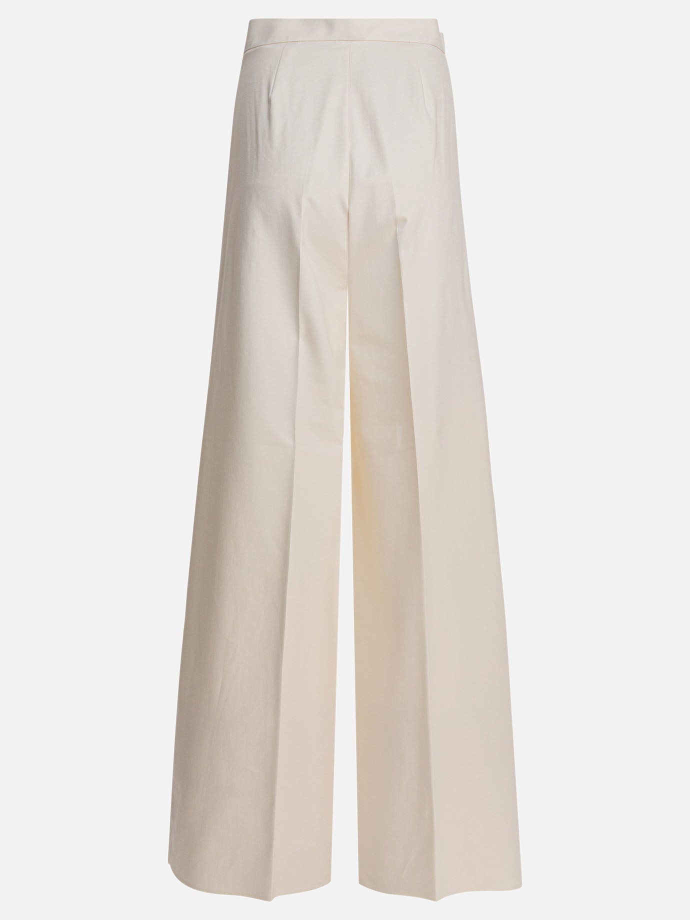 Max Mara Pantaloni gamba larga 10637674_38 White thumbnail_2