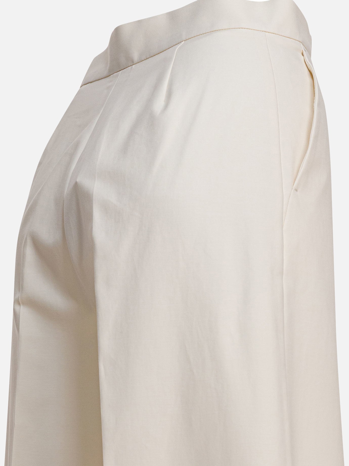 Max Mara Wide leg trousers White