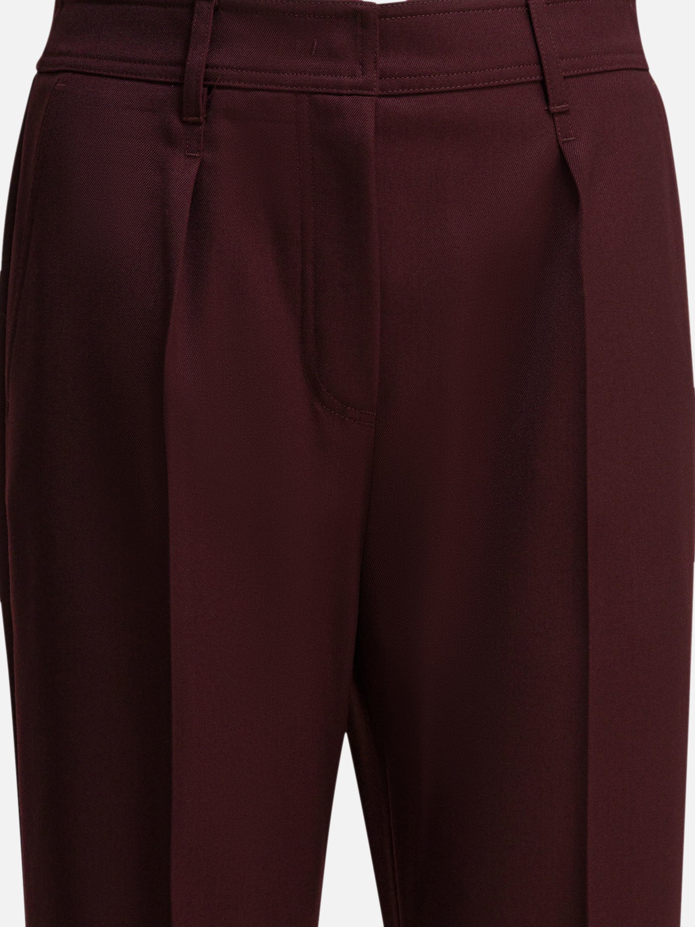 Leisure trousers Solid colour  Red - Max Mara Women | PDP | VIETTI Online Store | thumbnail_3