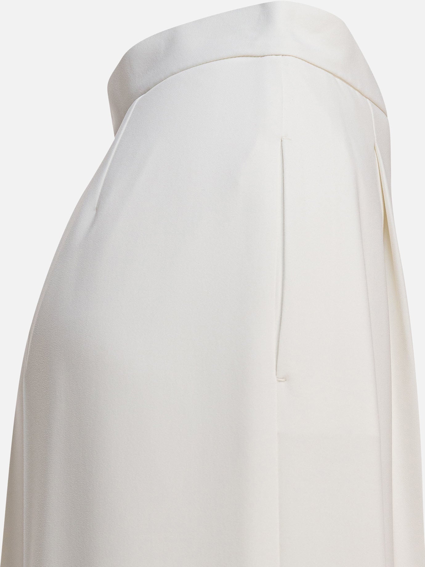 Max Mara Wide cady trousers 16919893_38 White thumbnail_4