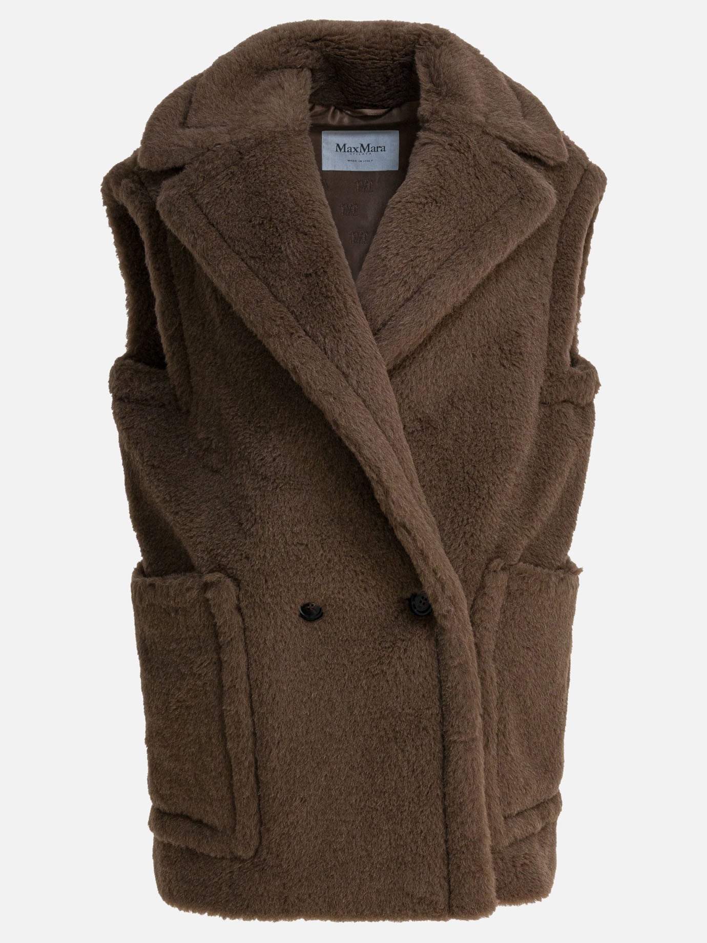 Vest jackets Solid colour  Brown - Max Mara Women | PDP | VIETTI Online Store | thumbnail