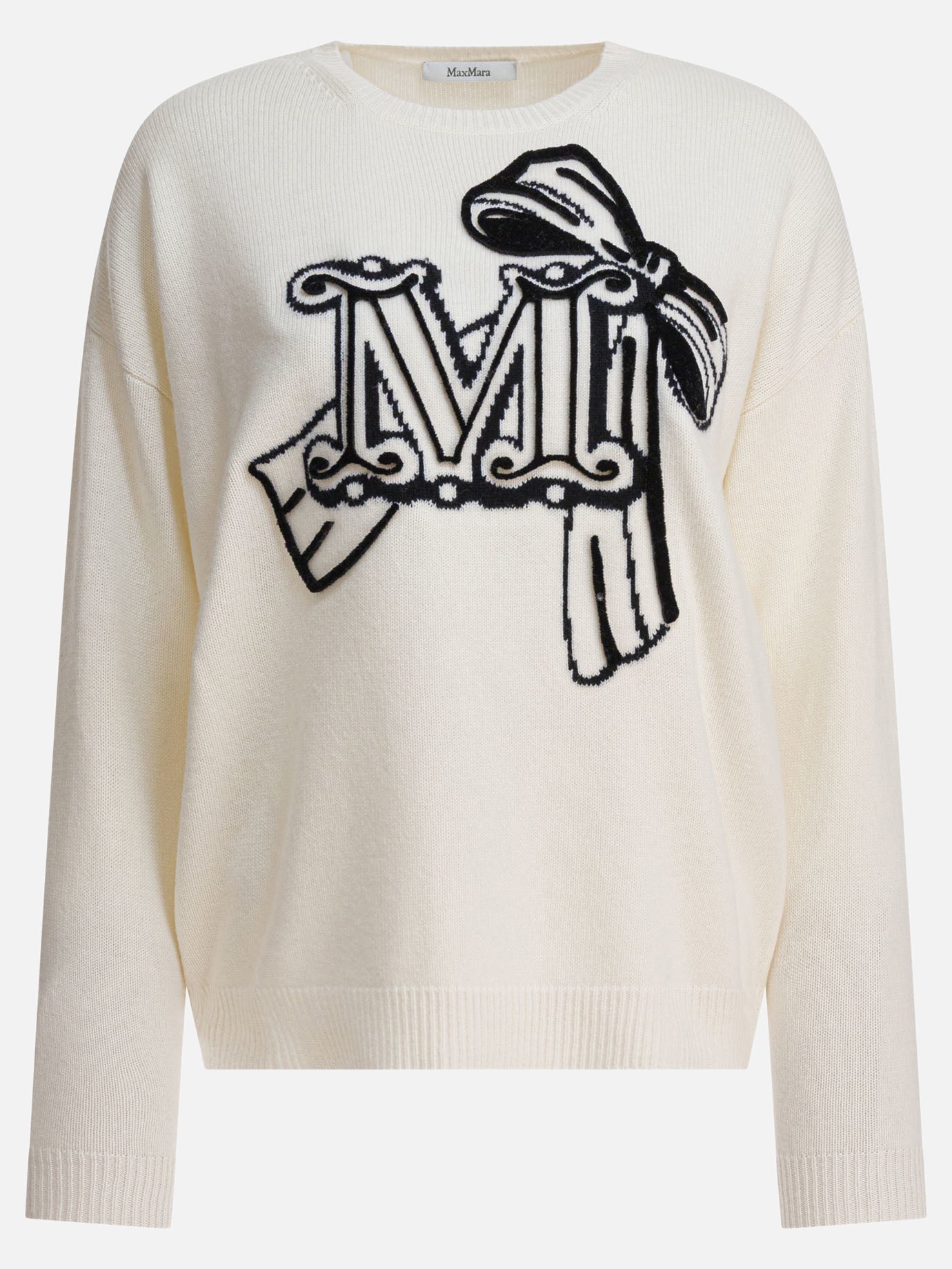 Max Mara Maglione in lana e cashmere 13438410_M White thumbnail_1