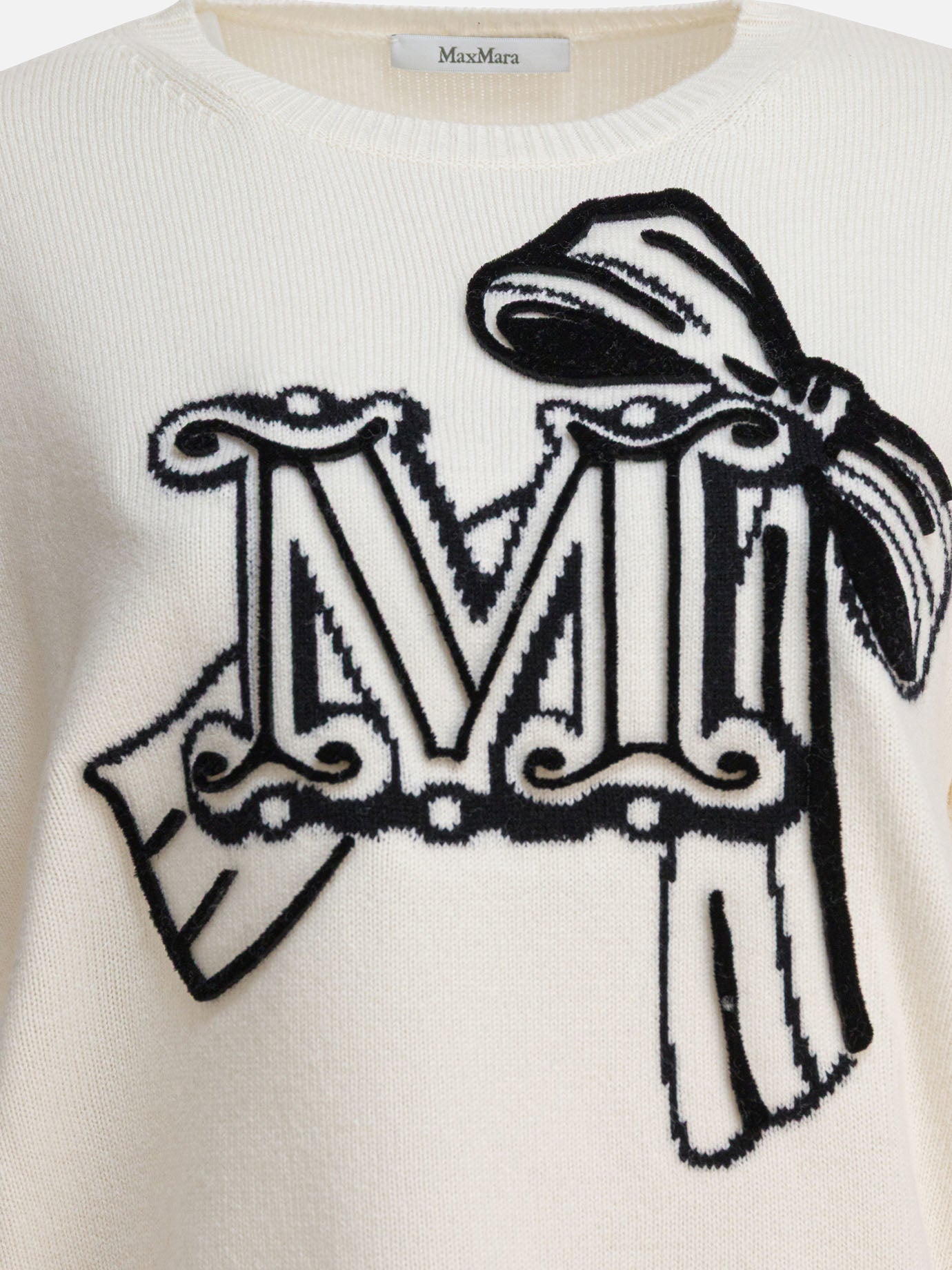 Max Mara Maglione in lana e cashmere 13438410_M White thumbnail_3