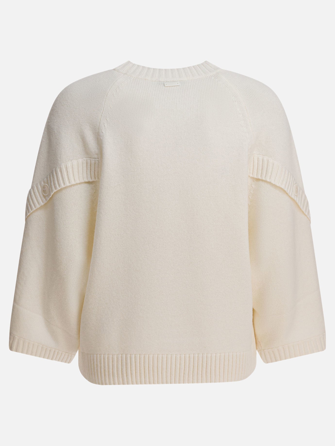 Max Mara Wool and cashmere over sweater 17551965_S White thumbnail_2