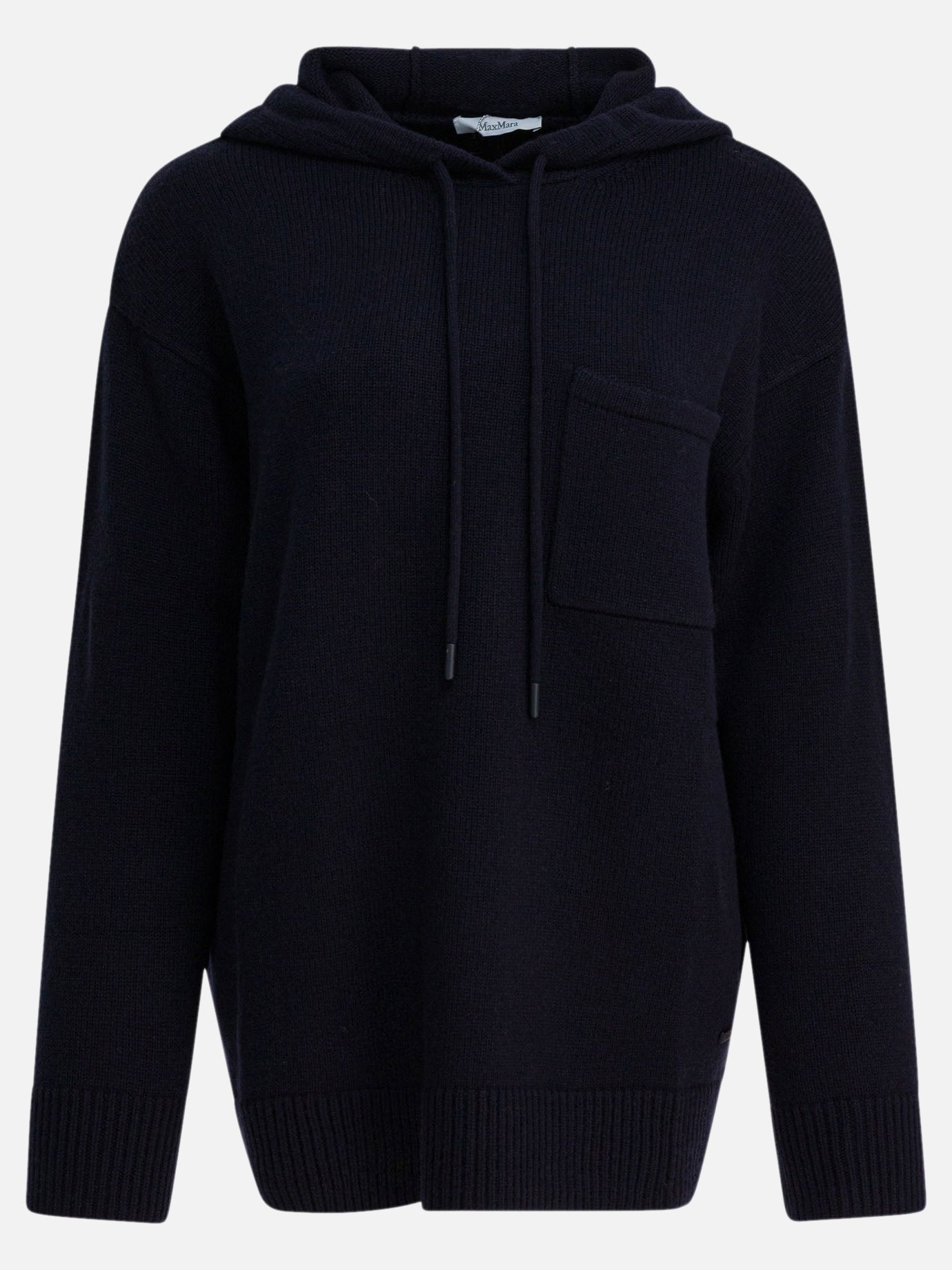 Maglioni con cappuccio Solid colour  Blu - Max Mara Donna | PDP | VIETTI Online Store | thumbnail