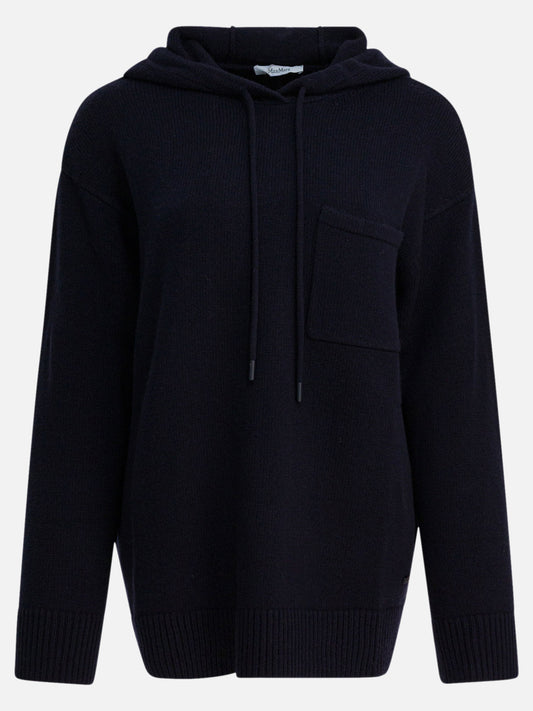 Maglioni con cappuccio Solid colour  Blu - Max Mara Donna | PDP | VIETTI Online Store 
