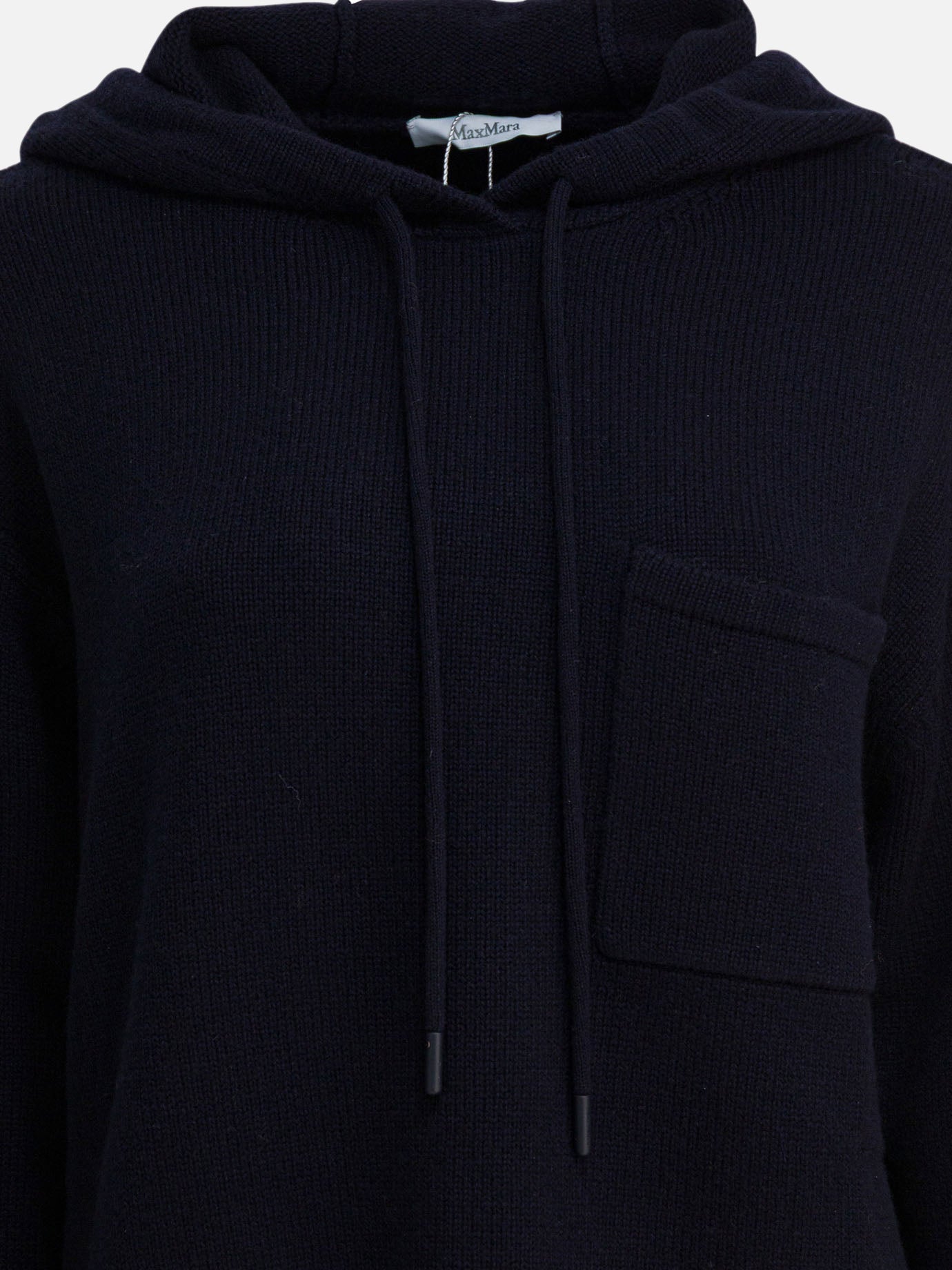 Maglioni con cappuccio Solid colour  Blu - Max Mara Donna | PDP | VIETTI Online Store | Zoom-Modal_3
