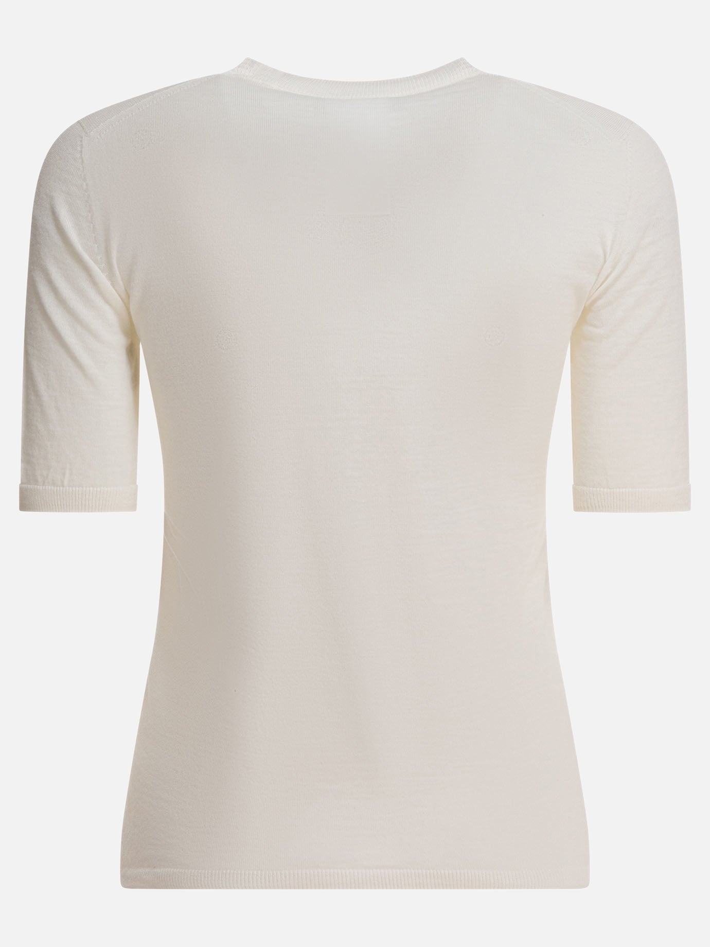 T-shirt girocollo Solid colour  Bianco - Max Mara Donna | PDP | VIETTI Online Store | thumbnail_2