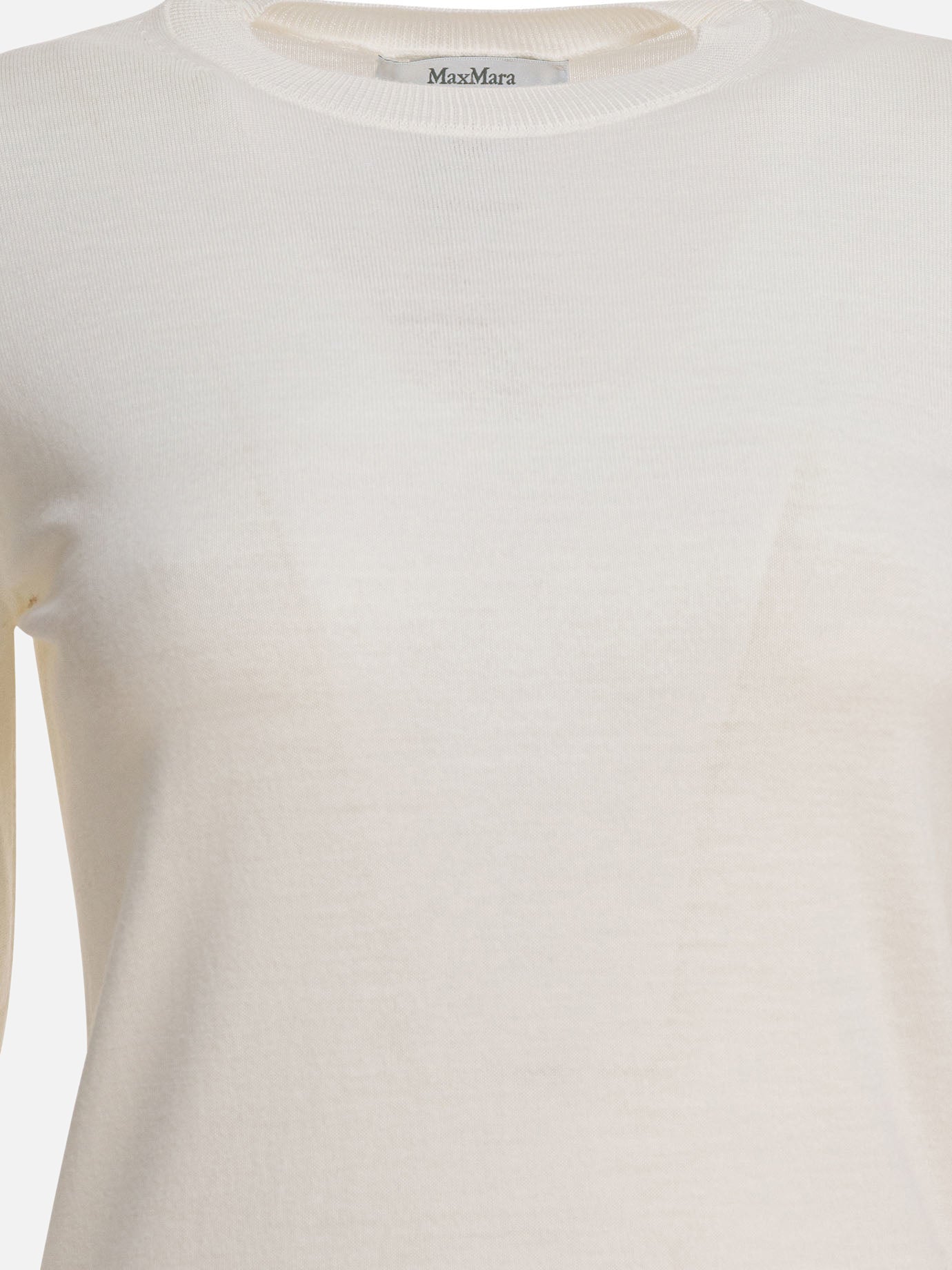 T-shirt girocollo Solid colour  Bianco - Max Mara Donna | PDP | VIETTI Online Store | Zoom-Modal_3
