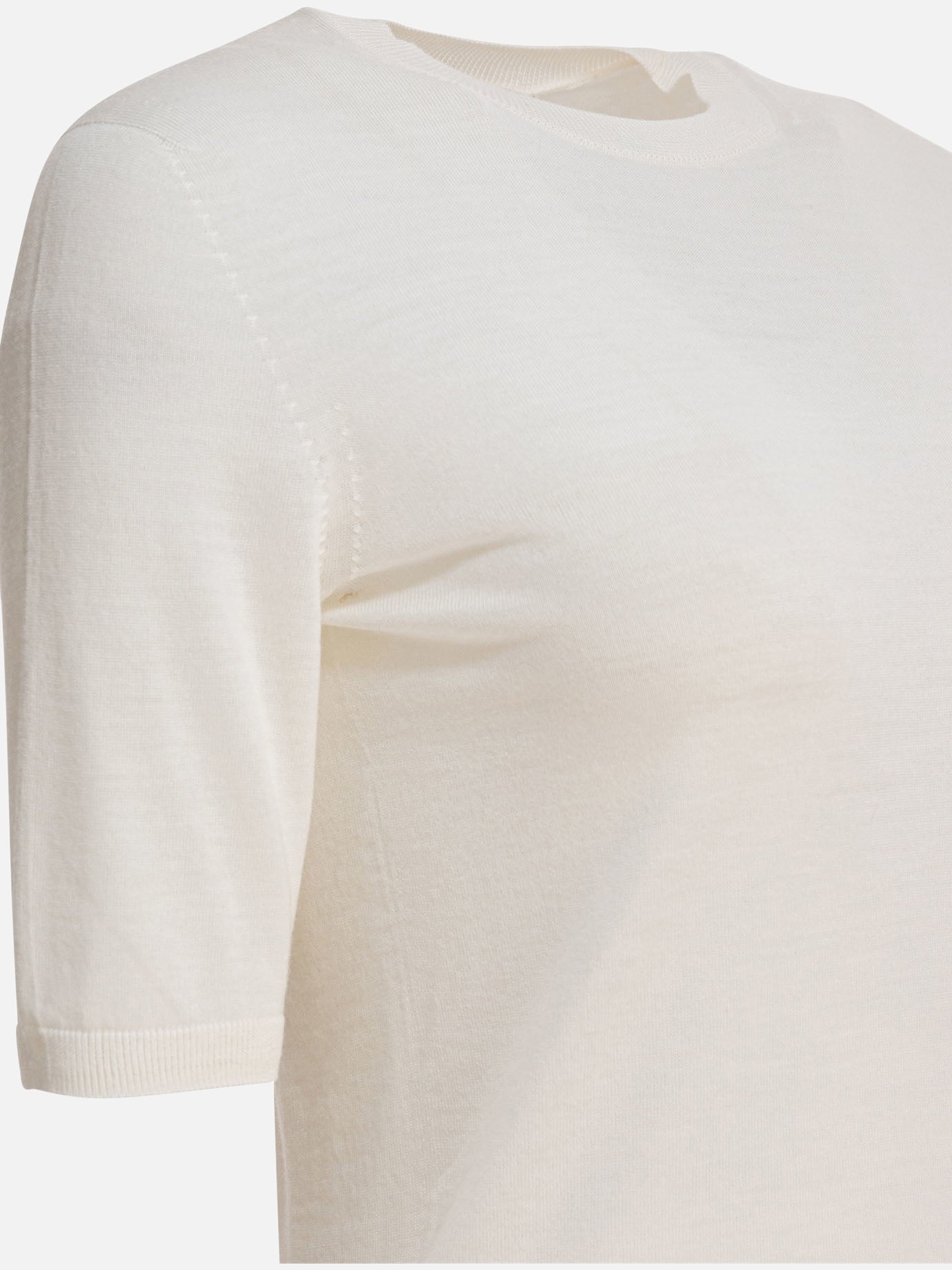 T-shirt girocollo Solid colour  Bianco - Max Mara Donna | PDP | VIETTI Online Store | Zoom-Modal_4
