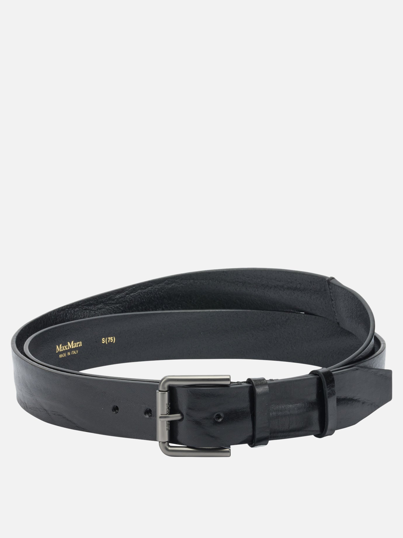 Leather belts 100% cow leather  Black - Max Mara Women | PDP | VIETTI Online Store | thumbnail