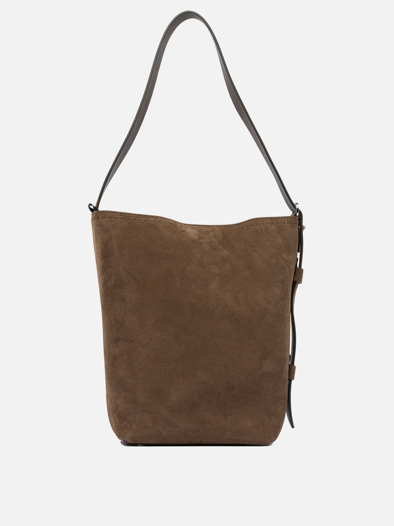 Max Mara "Archetipo" suede shoulder bag Brown