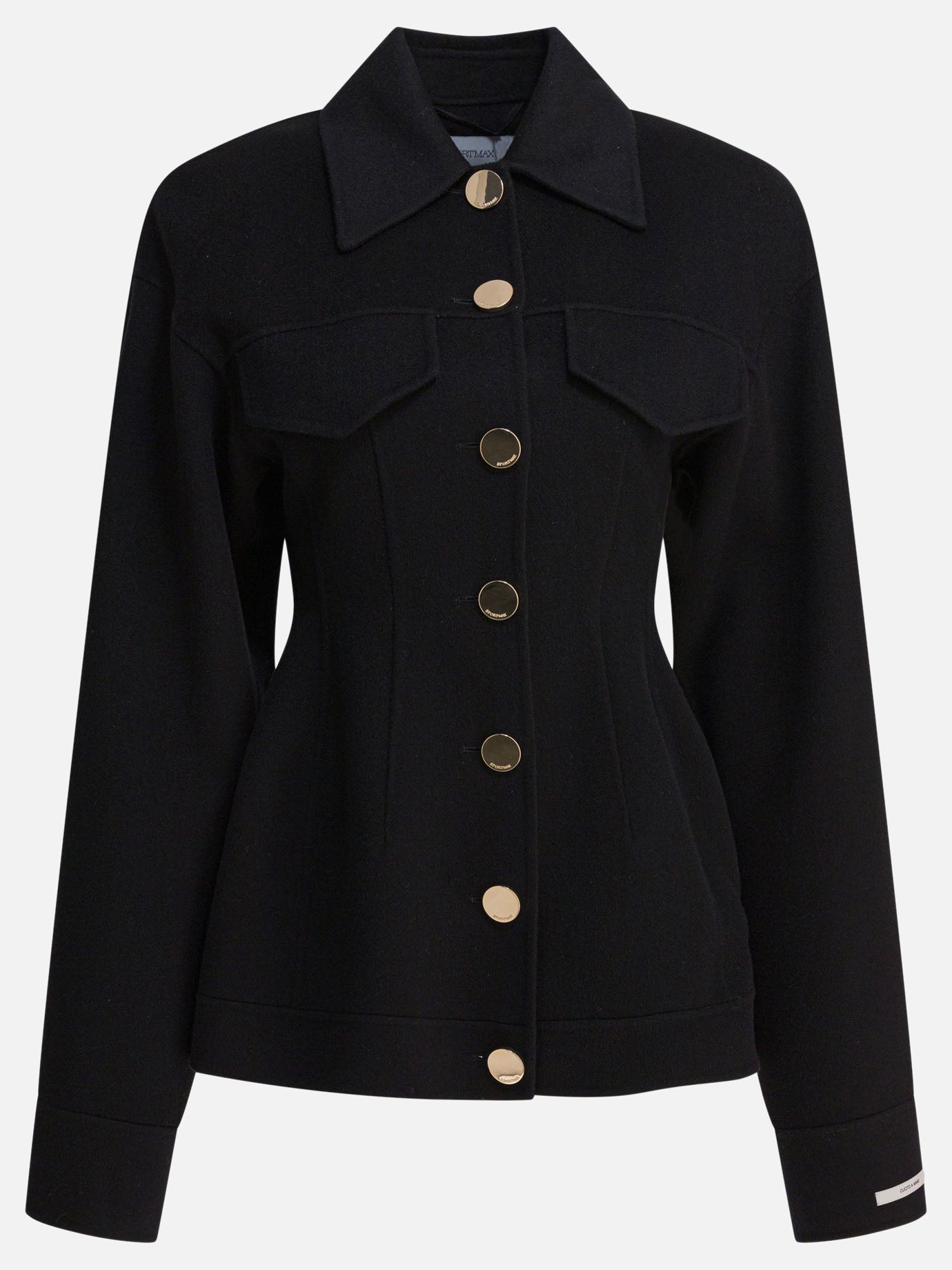 Short coats Solid colour  Black - Max Mara Sportmax Women | PDP | VIETTI Online Store | Zoom-Modal
