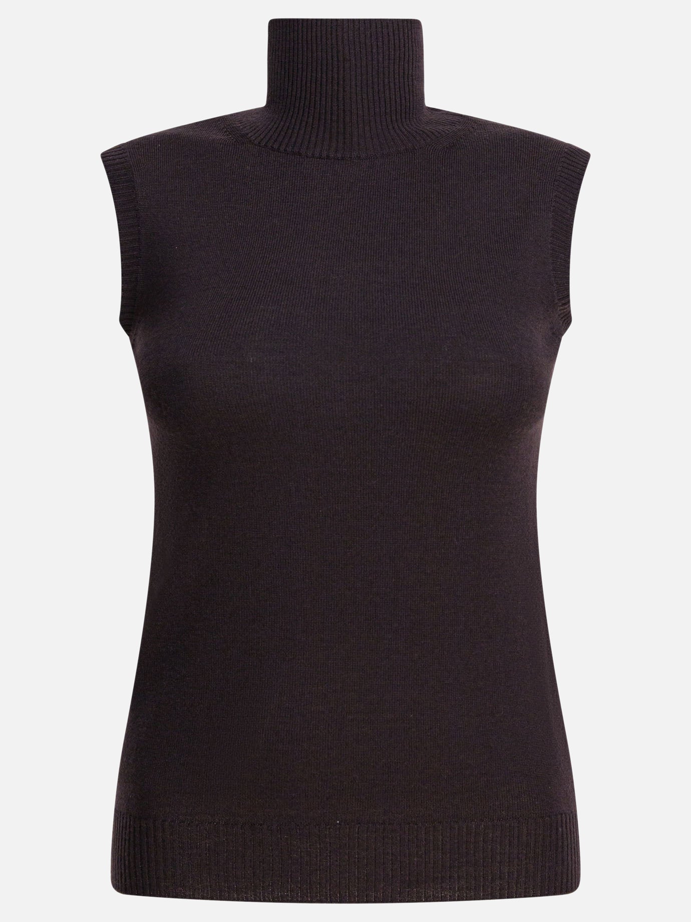 Max Mara Sportmax Smanicato con collo a lupetto 11744341_S Brown thumbnail_1