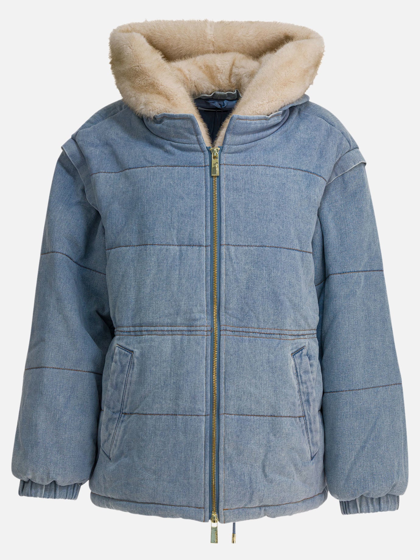 Piumini corti Denim  Azzurro - Max&Moi Donna | PDP | VIETTI Online Store | Zoom-Modal
