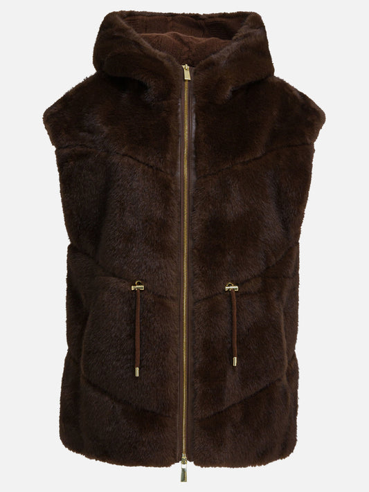 Giacche smanicate Solid colour  Marrone - Max&Moi Donna | PDP | VIETTI Online Store 
