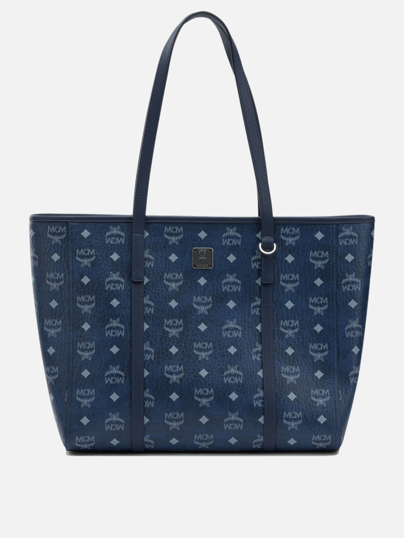 Borse grandi 63% polyurethane 20% polyester 17% cotton  Blu - Mcm Donna | PDP | VIETTI Online Store | Zoom-Modal
