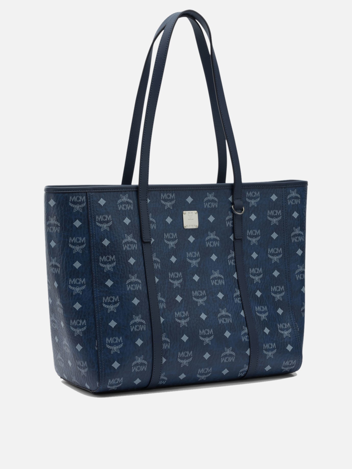 Borse grandi 63% polyurethane 20% polyester 17% cotton  Blu - Mcm Donna | PDP | VIETTI Online Store | Zoom-Modal_2

