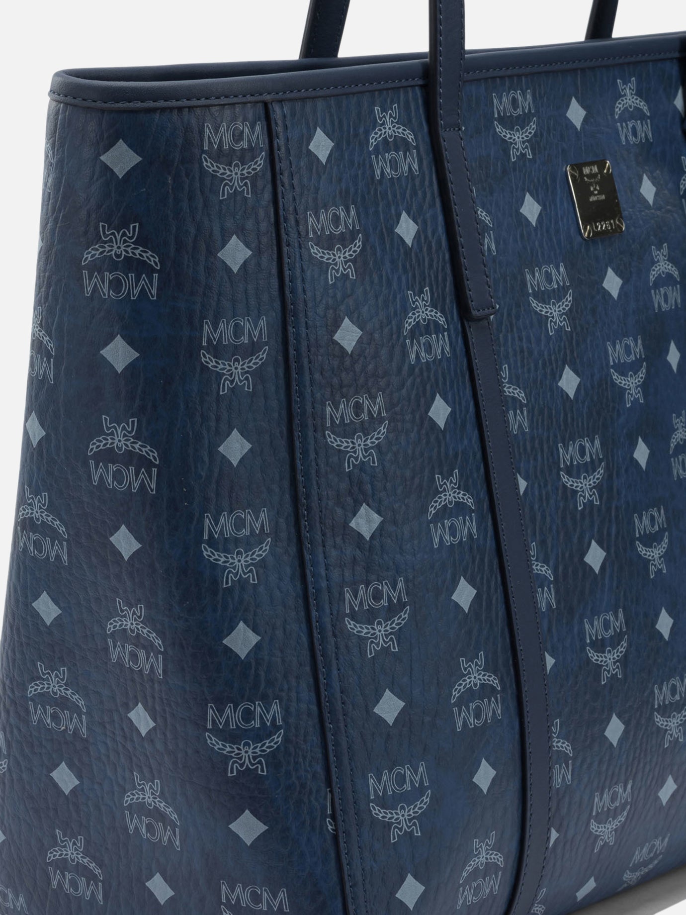 Borse grandi 63% polyurethane 20% polyester 17% cotton  Blu - Mcm Donna | PDP | VIETTI Online Store | Zoom-Modal_4
