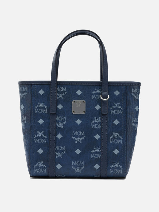 Borse mini 63% polyurethane 20% polyester 17% cotton  Blu - Mcm Donna | PDP | VIETTI Online Store 
