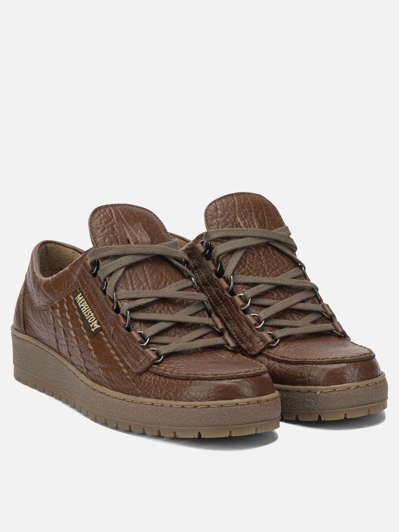 Sneaker basse 100% leather - 100% rubber  Marrone - Mephisto Uomo | PDP | VIETTI Online Store | thumbnail_2
