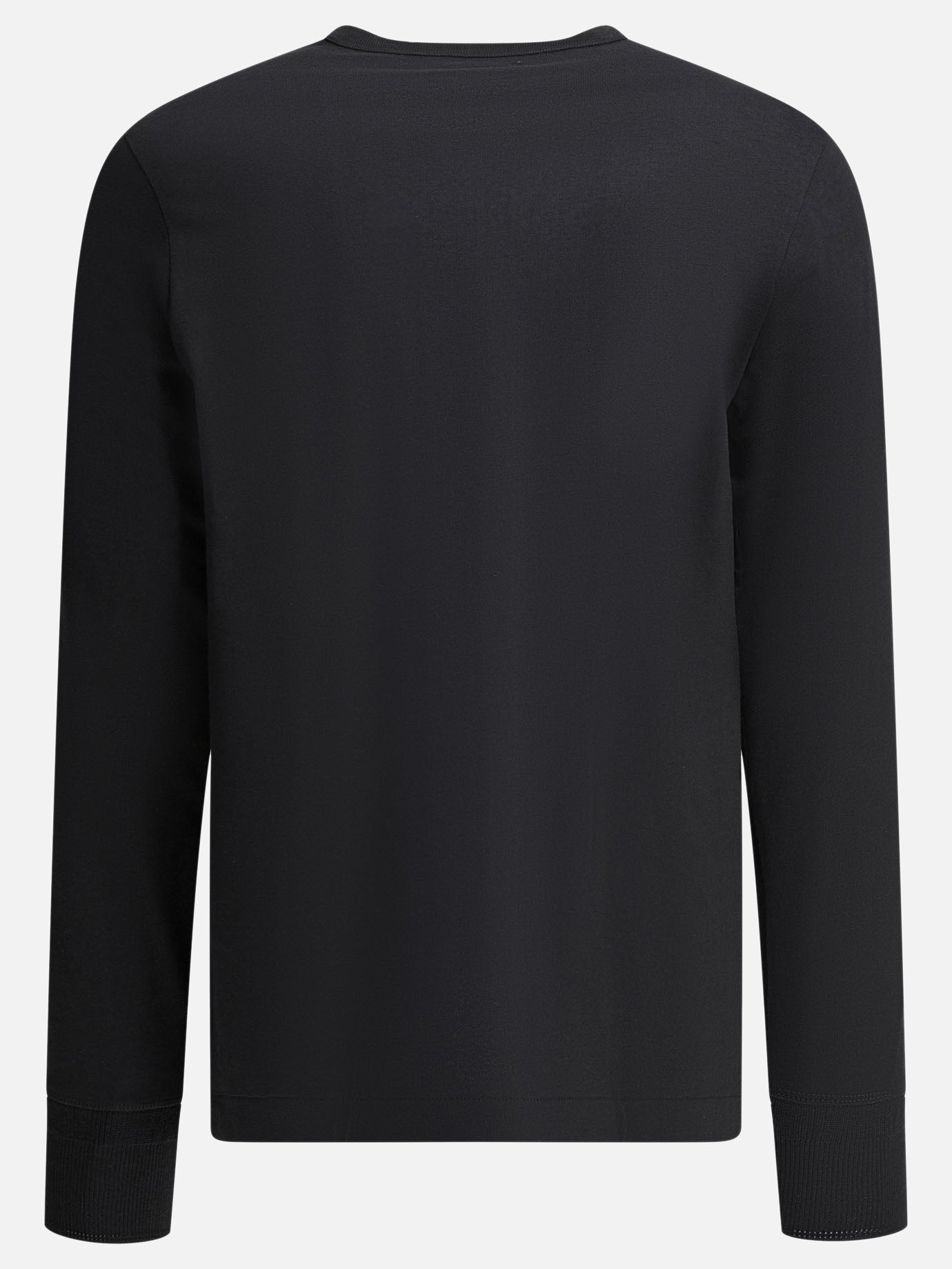T-shirt serafino Solid colour  Nero - Merz b. Schwanen Uomo | PDP | VIETTI Online Store | Zoom-Modal_2
