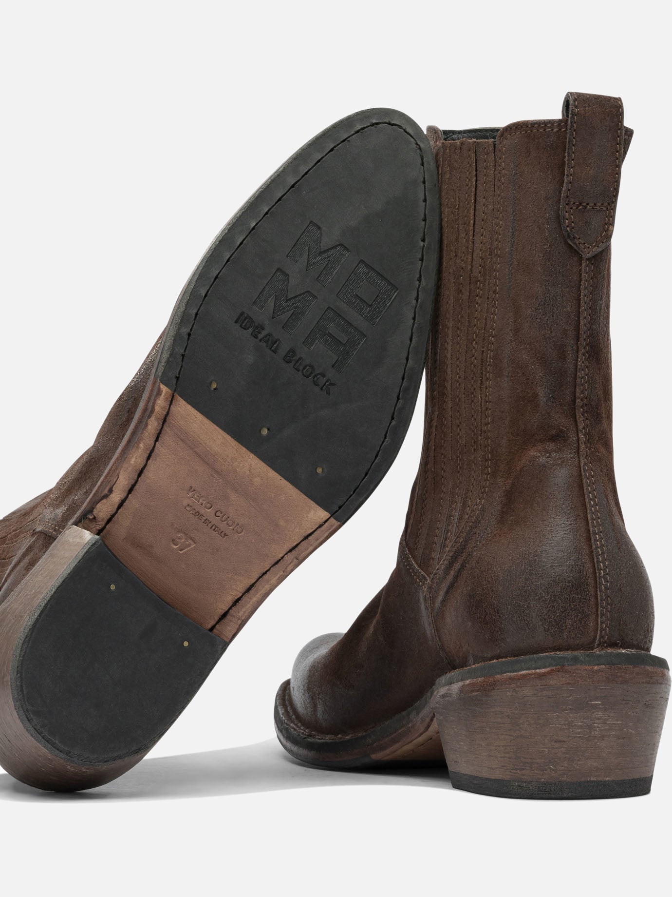 Cowboy 100% leather - 80% rubber 20% leather  Brown - Moma Women | PDP | VIETTI Online Store | thumbnail_5