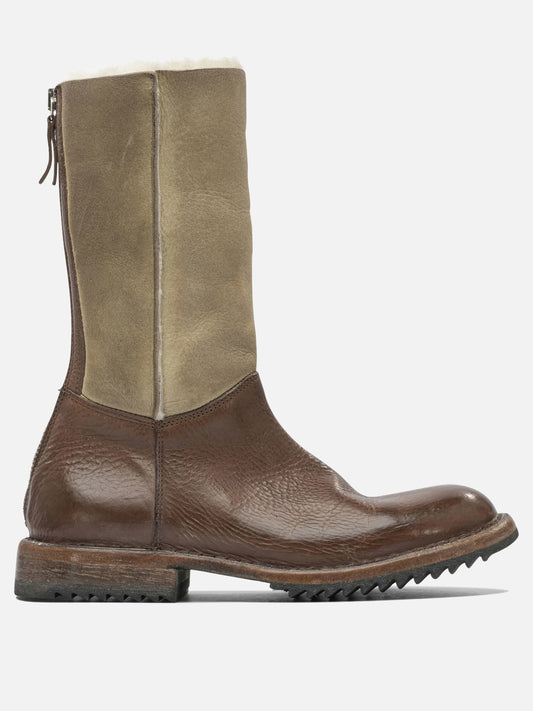 Zipped boots 100% leather - 100% rubber  Brown - Moma Women | PDP | VIETTI Online Store 
