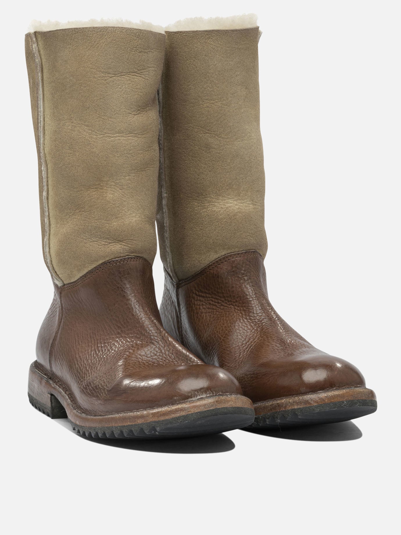 Zipped boots 100% leather - 100% rubber  Brown - Moma Women | PDP | VIETTI Online Store | Zoom-Modal_2
